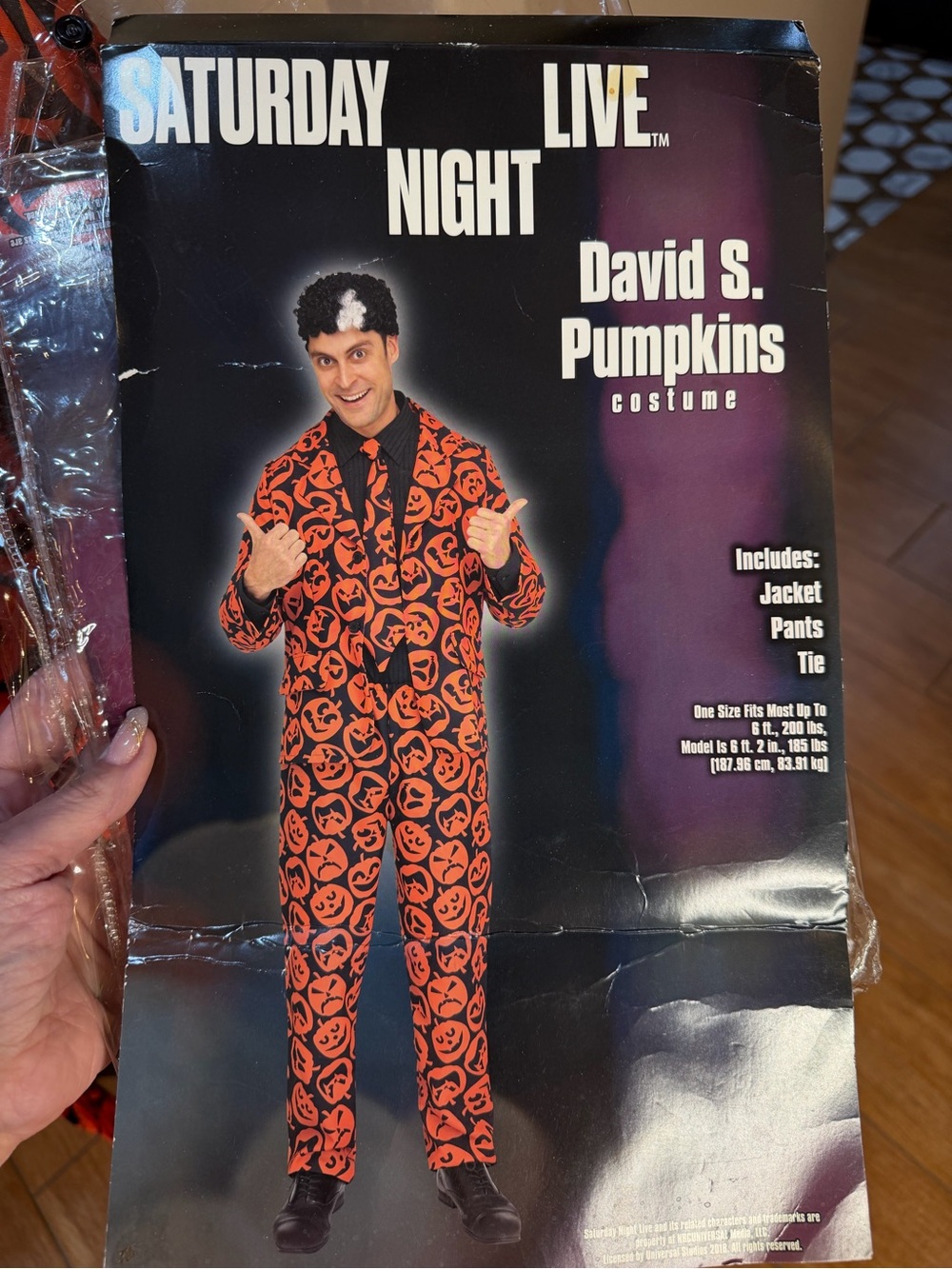 David S. Pumpkins Halloween Suit COSTUME!… jacket, Pants, Tie and WIG